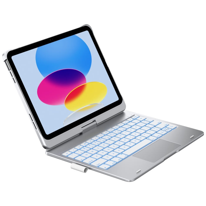 Калъф Typecase Flexbook Touch с клавиатура за iPad 11" (A16) 2025 / iPad 10.9" 2022, сребрист
