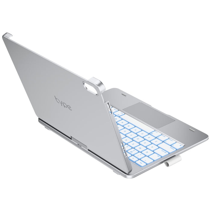 Калъф Typecase Flexbook Touch с клавиатура за iPad 11" (A16) 2025 / iPad 10.9" 2022, сребрист