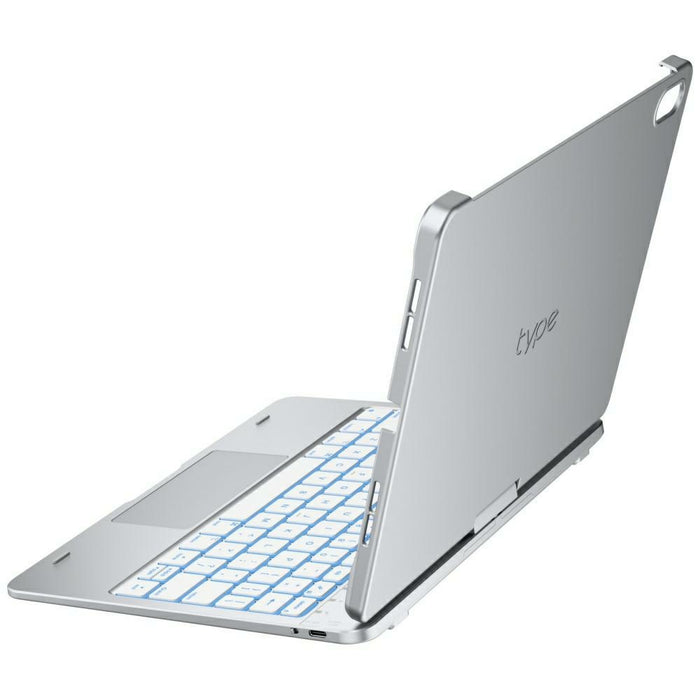 Калъф Typecase Flexbook Touch с клавиатура за iPad 11" (A16) 2025 / iPad 10.9" 2022, сребрист