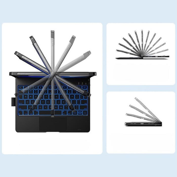 Калъф Typecase Flexbook Touch с клавиатура за iPad 11" (A16) 2025 / iPad 10.9" 2022, сребрист