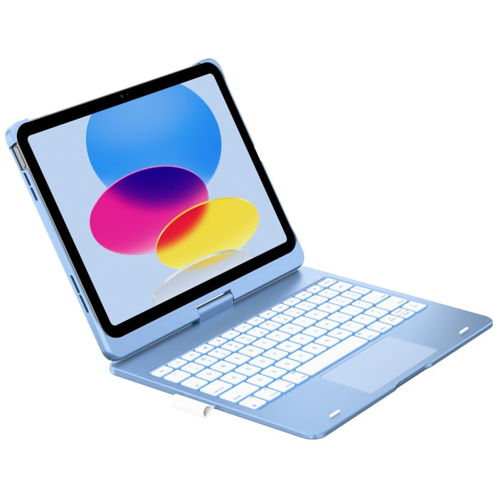 Калъф Typecase Flexbook Touch с клавиатура за iPad 11" (A16) 2025 / iPad 10.9" 2022, светлосин