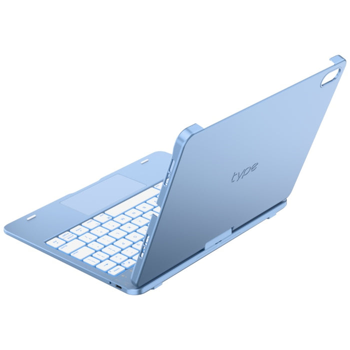 Калъф Typecase Flexbook Touch с клавиатура за iPad 11" (A16) 2025 / iPad 10.9" 2022, светлосин