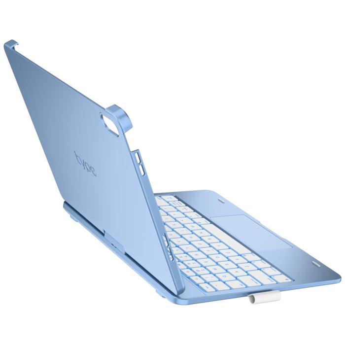 Калъф Typecase Flexbook Touch с клавиатура за iPad 11" (A16) 2025 / iPad 10.9" 2022, светлосин