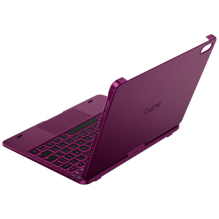 Калъф Typecase Flexbook Touch с клавиатура за iPad 11" (A16) 2025 / iPad 10.9" 2022, малинов