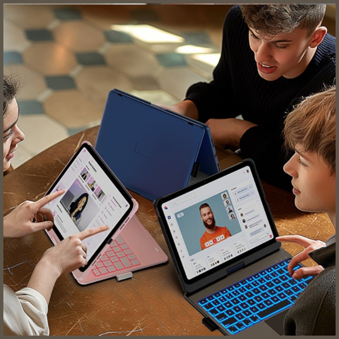 Калъф Typecase Flexbook Touch с клавиатура за iPad 11" (A16) 2025 / iPad 10.9" 2022, розов
