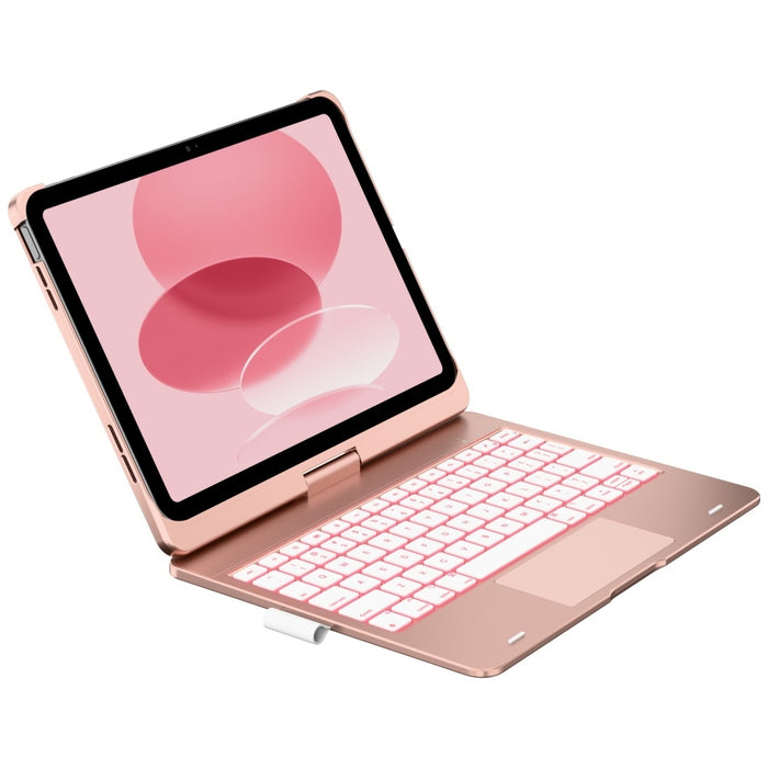 Калъф Typecase Flexbook Touch с клавиатура за iPad 11" (A16) 2025 / iPad 10.9" 2022, розов