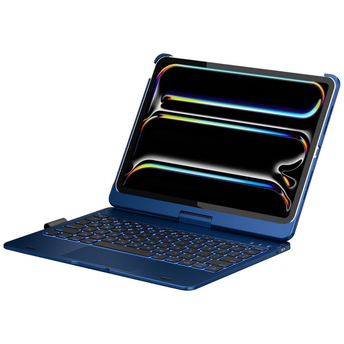Калъф Typecase Flexbook Touch с клавиатура за iPad Air 11" M2 2024 / M3 2025 / M4 2026, син (Тихи океан)