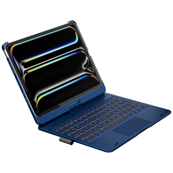 Калъф Typecase Flexbook Touch с клавиатура за iPad Air 11" M2 2024 / M3 2025 / M4 2026, син (Тихи океан)