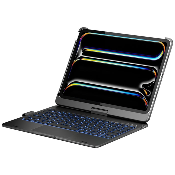 Калъф Typecase Flexbook Touch с клавиатура за iPad Air 11" M2 2024 / M3 2025 / M4 2026, сив
