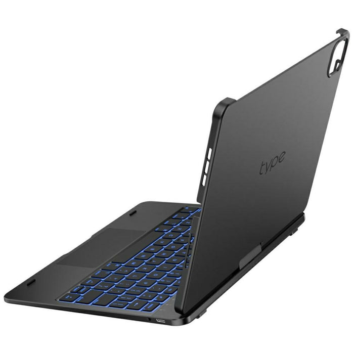 Калъф Typecase Flexbook Touch с клавиатура за iPad Air 11" M2 2024 / M3 2025 / M4 2026, сив
