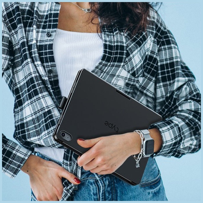Калъф Typecase Flexbook Touch с клавиатура за iPad Air 11" M2 2024 / M3 2025 / M4 2026, сив