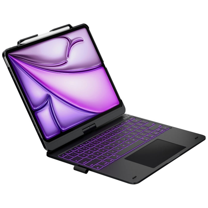 Калъф Typecase Flexbook Touch с клавиатура за iPad Air 13" M2 2024 / M3 2025 / M4 2026, черен