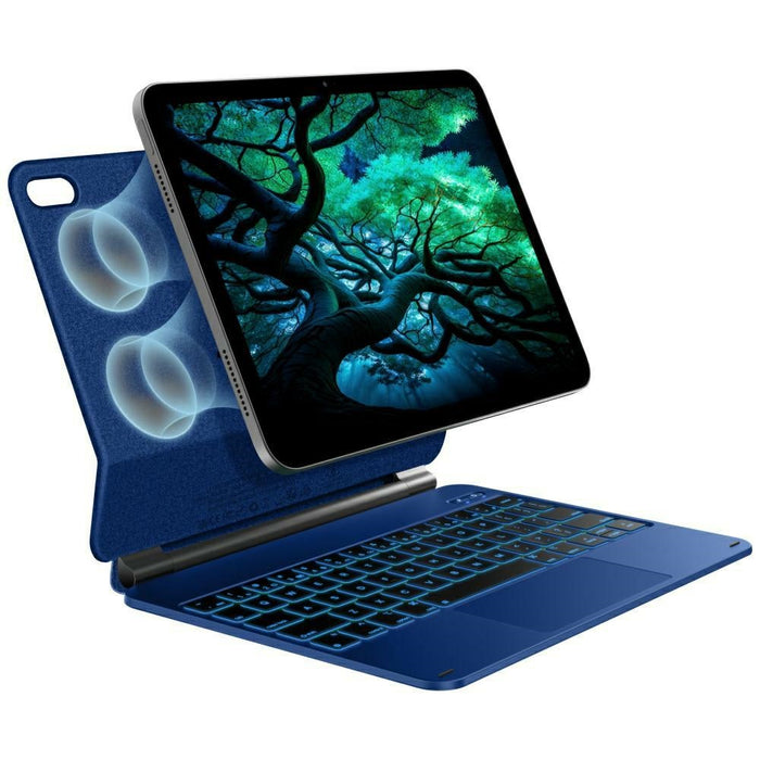 Калъф Typecase Edge с клавиатура за iPad 11" (A16) 2025 / iPad 10.9" 2022, светлосин