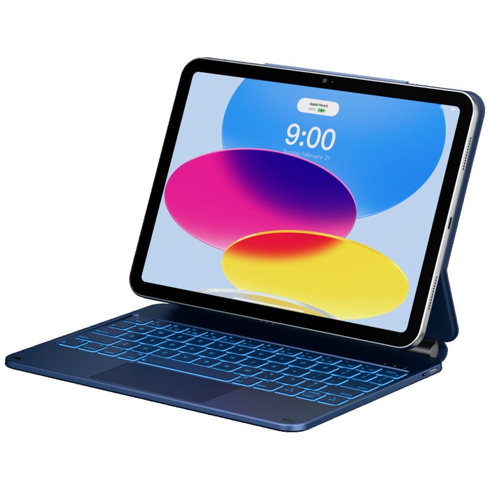 Калъф Typecase Edge с клавиатура за iPad 11" (A16) 2025 / iPad 10.9" 2022, светлосин