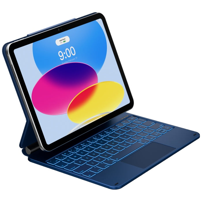 Калъф Typecase Edge с клавиатура за iPad 11" (A16) 2025 / iPad 10.9" 2022, светлосин