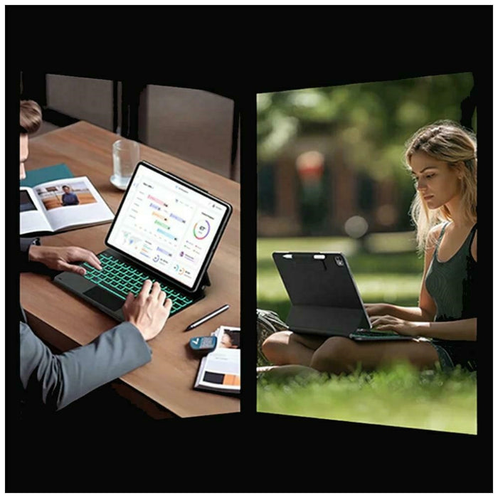 Калъф Typecase Edge с клавиатура за iPad Air 11" M2 2024 / M3 2025 / M4 2026, тихоокеански син