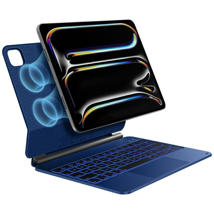 Калъф Typecase Edge с клавиатура за iPad Air 11" M2 2024 / M3 2025 / M4 2026, тихоокеански син