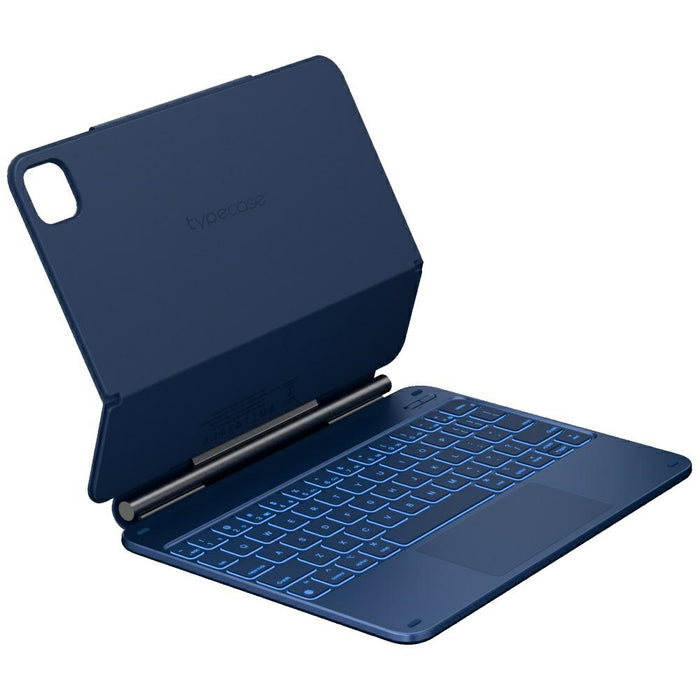 Калъф Typecase Edge с клавиатура за iPad Air 11" M2 2024 / M3 2025 / M4 2026, тихоокеански син
