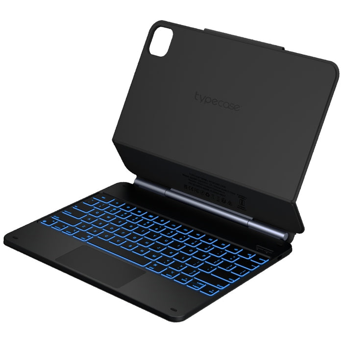Калъф Typecase Edge с клавиатура за iPad Air 13" M2 2024 / M3 2025 / M4 2026, черен