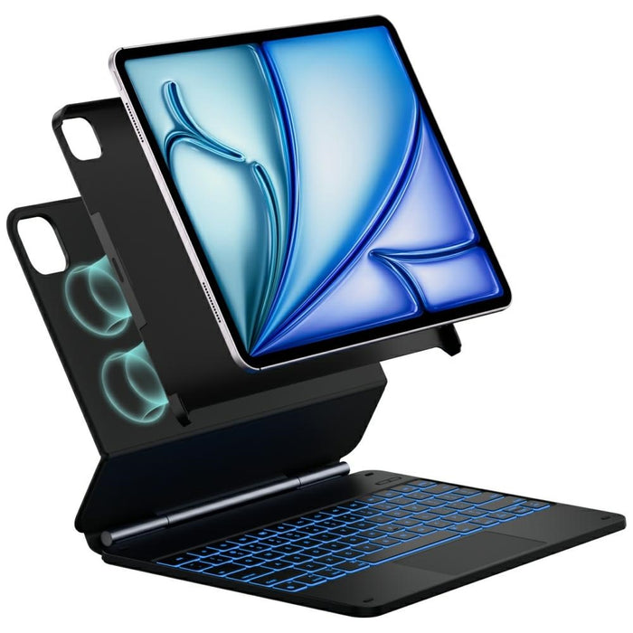 Калъф Typecase Edge + с клавиатура за iPad Air 13" M2 2024 / M3 2025 / M4 2026, въглеродни влакна