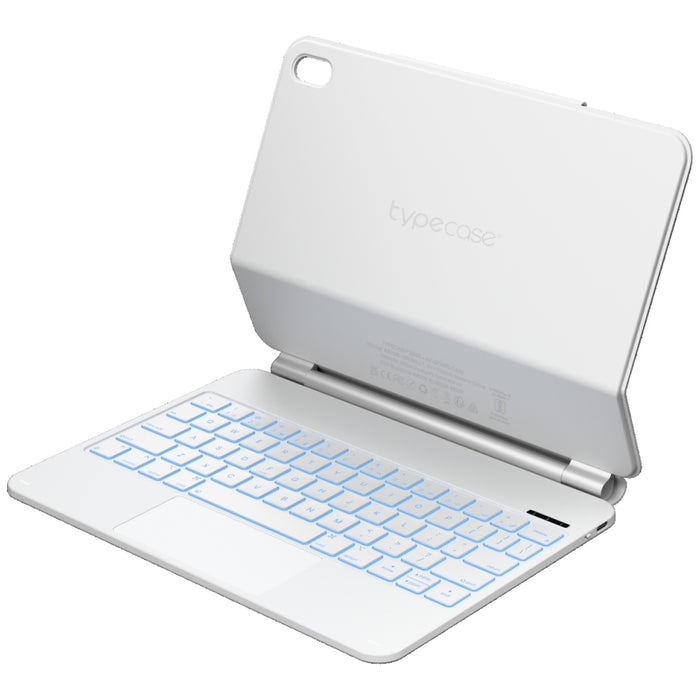Калъф Typecase Edge с клавиатура за iPad 11" (A16) 2025 / iPad 10.9" 2022, бял