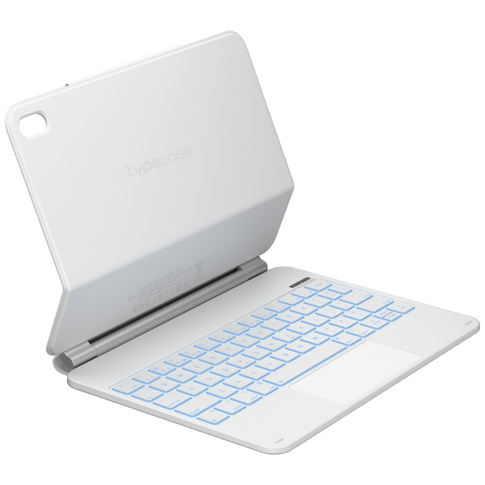Калъф Typecase Edge с клавиатура за iPad 11" (A16) 2025 / iPad 10.9" 2022, бял