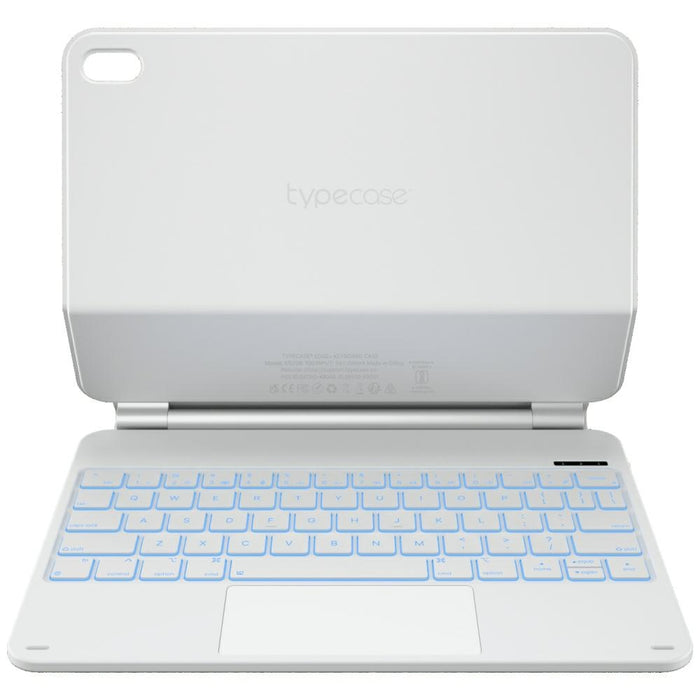 Калъф Typecase Edge с клавиатура за iPad 11" (A16) 2025 / iPad 10.9" 2022, бял