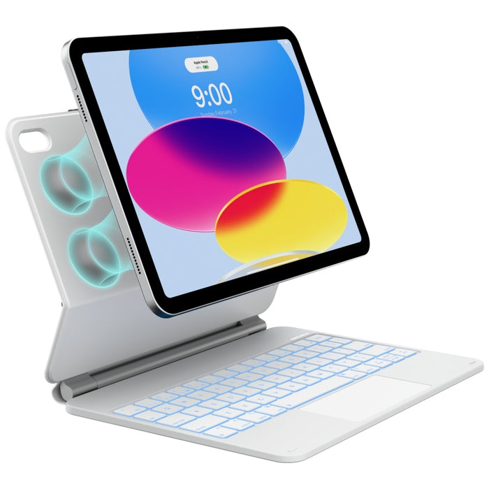 Калъф Typecase Edge с клавиатура за iPad 11" (A16) 2025 / iPad 10.9" 2022, бял