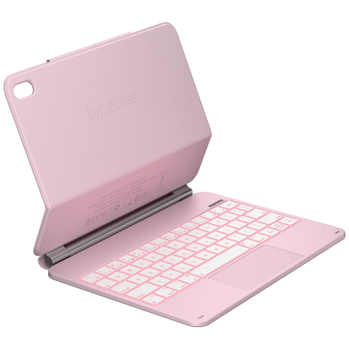 Калъф Typecase Edge с клавиатура за iPad 11" (A16) 2025 / iPad 10.9" 2022, розов