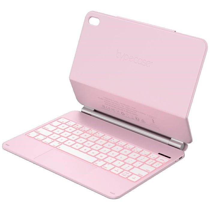 Калъф Typecase Edge с клавиатура за iPad 11" (A16) 2025 / iPad 10.9" 2022, розов