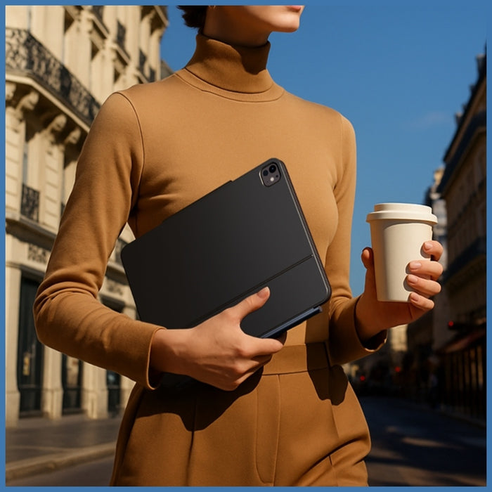 Калъф Typecase Edge с клавиатура за iPad Pro 11" 2024/2025, въглеродни влакна