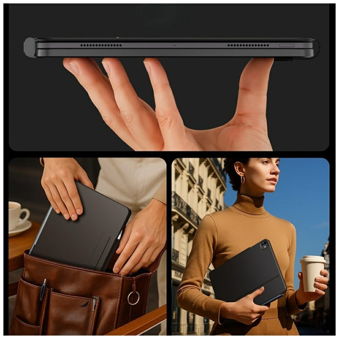 Калъф Typecase Edge с клавиатура за iPad Pro 11" 2024/2025, въглеродни влакна