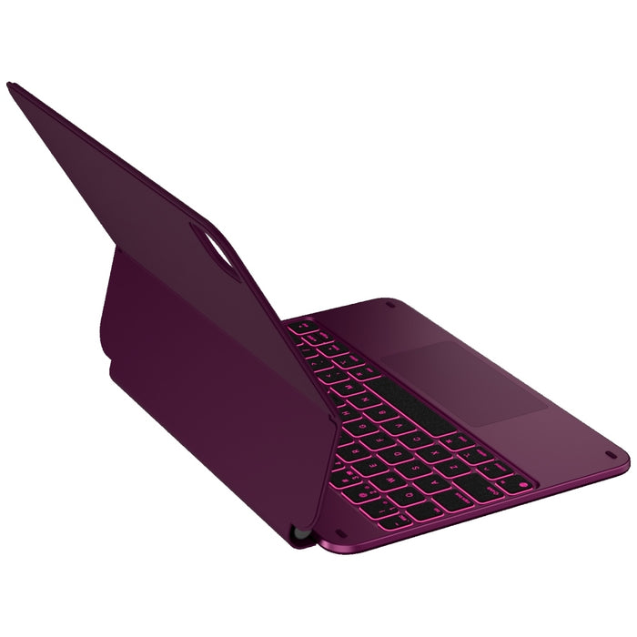 Калъф Typecase Edge с клавиатура за iPad Pro 11" 2024/2025, малинов