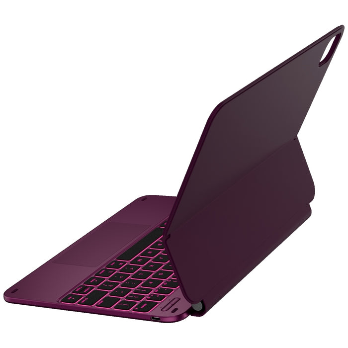 Калъф Typecase Edge с клавиатура за iPad Pro 11" 2024/2025, малинов