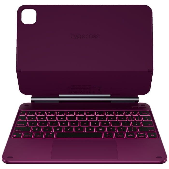 Калъф Typecase Edge с клавиатура за iPad Pro 11" 2024/2025, малинов