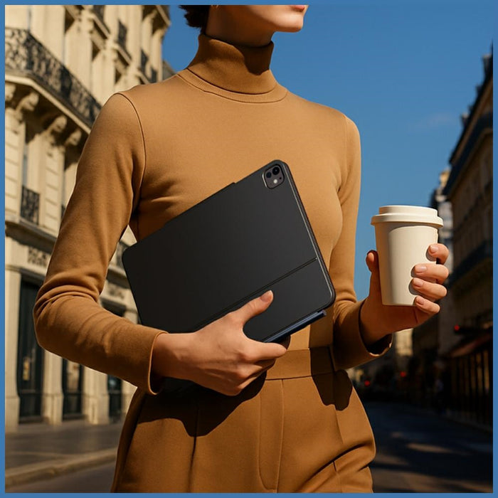 Калъф Typecase Edge с клавиатура за iPad Air 13" M2 2024 / M3 2025 / M4 2026, тихоокеански син