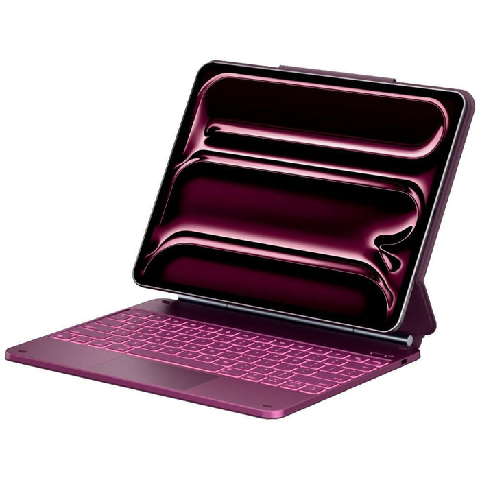 Калъф Typecase Edge с клавиатура за iPad Air 13" 2024/2025, малинов