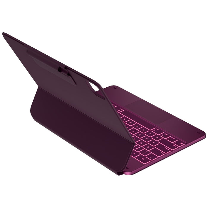 Калъф Typecase Edge с клавиатура за iPad Air 13" 2024/2025, малинов