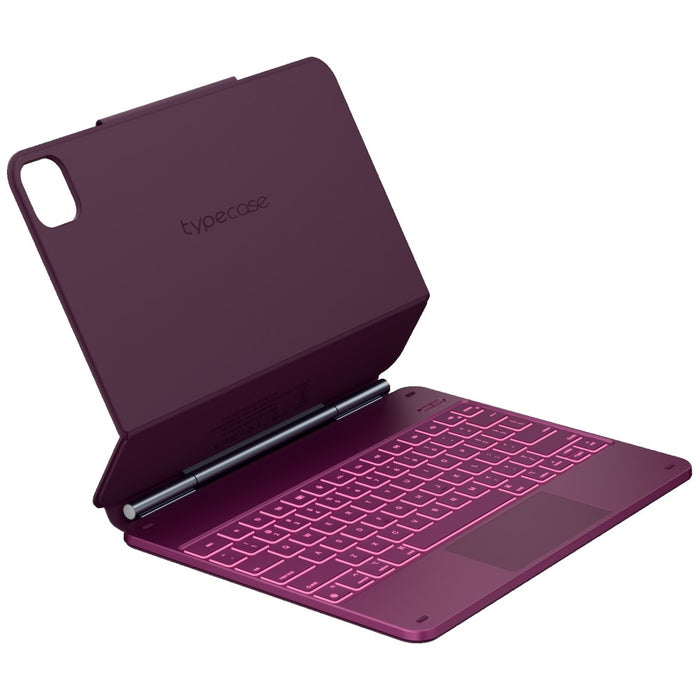 Калъф Typecase Edge с клавиатура за iPad Air 13" 2024/2025, малинов