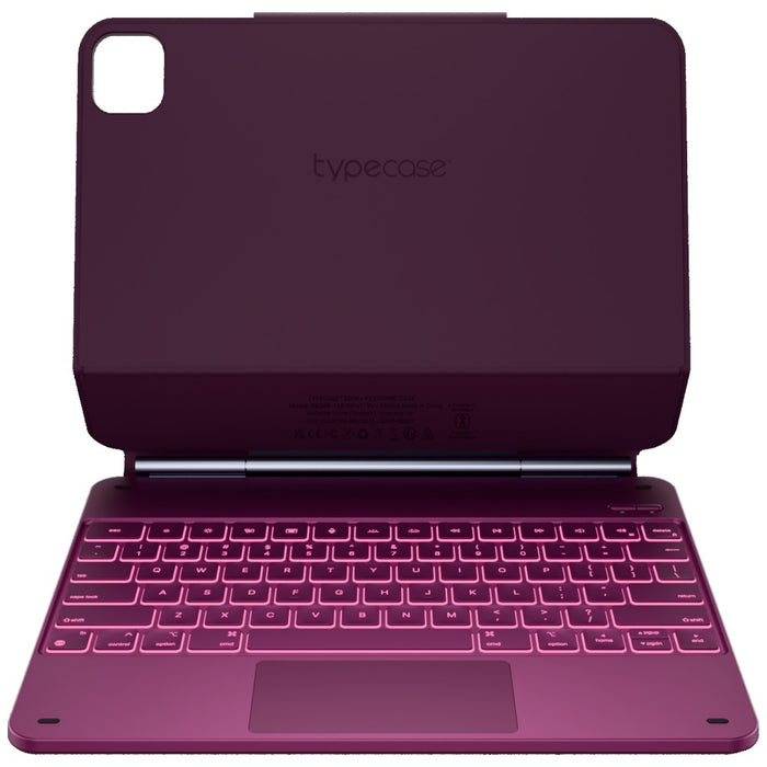 Калъф Typecase Edge с клавиатура за iPad Air 13" 2024/2025, малинов