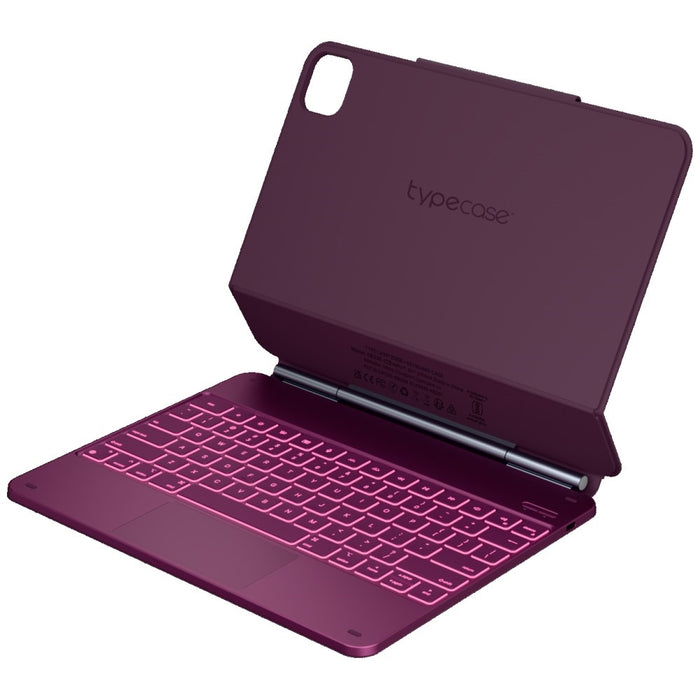 Калъф Typecase Edge с клавиатура за iPad Air 13" 2024/2025, малинов
