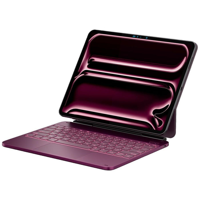 Калъф Typecase Edge с клавиатура за iPad Pro 13" 2024/2025, малинов