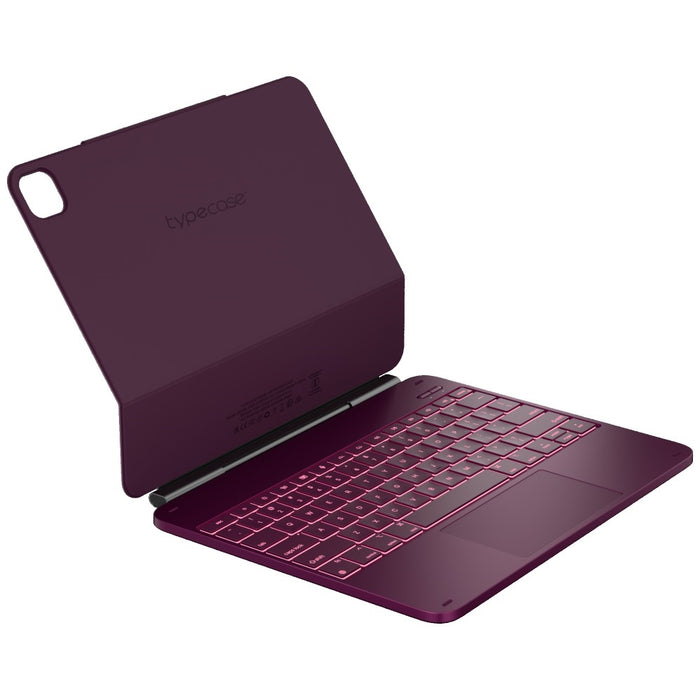 Калъф Typecase Edge с клавиатура за iPad Pro 13" 2024/2025, малинов