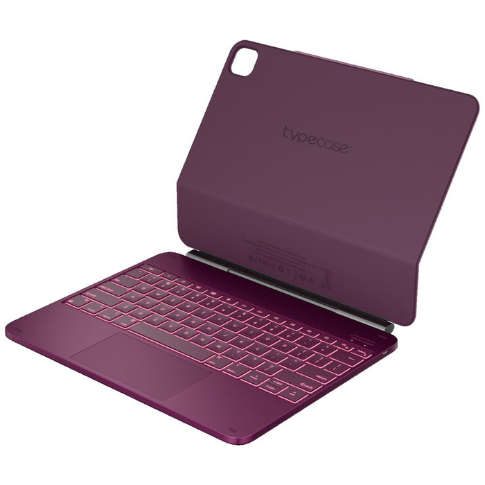 Калъф Typecase Edge с клавиатура за iPad Pro 13" 2024/2025, малинов