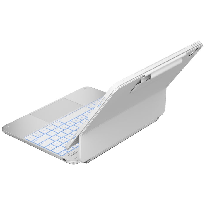 Калъф Typecase Edge + с клавиатура за iPad Pro 13" M4 2024 / M5 2025, сребрист