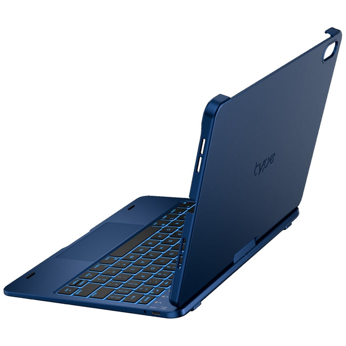 Калъф Typecase Flexbook Touch с клавиатура за iPad 11" (A16) 2025 / iPad 10.9" 2022, тъмносинь