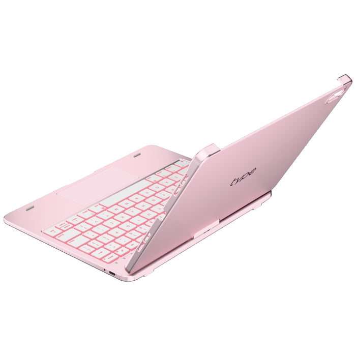 Калъф Typecase Flexbook Touch с клавиатура за iPad 11" (A16) 2025 / iPad 10.9" 2022, светло розов