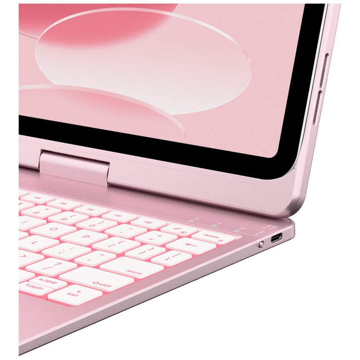 Калъф Typecase Flexbook Touch с клавиатура за iPad 11" (A16) 2025 / iPad 10.9" 2022, светло розов