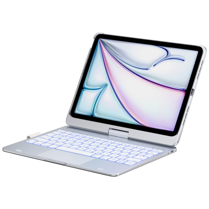 Калъф Typecase Flexbook Touch с клавиатура за iPad Air 11" M2 2024 / M3 2025 / M4 2026, сребърен