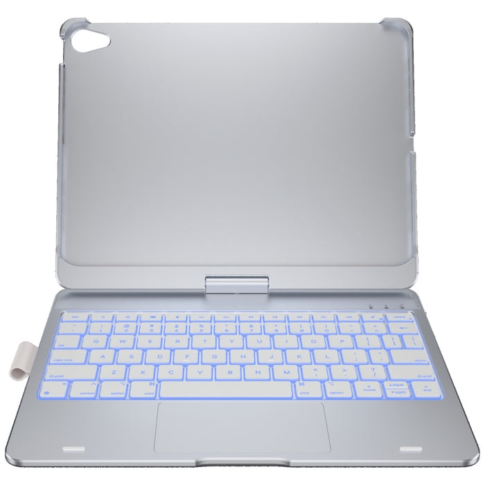 Калъф Typecase Flexbook Touch с клавиатура за iPad Air 11" M2 2024 / M3 2025 / M4 2026, сребърен